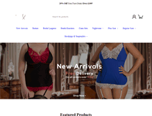 Tablet Screenshot of ninexlingerie.com